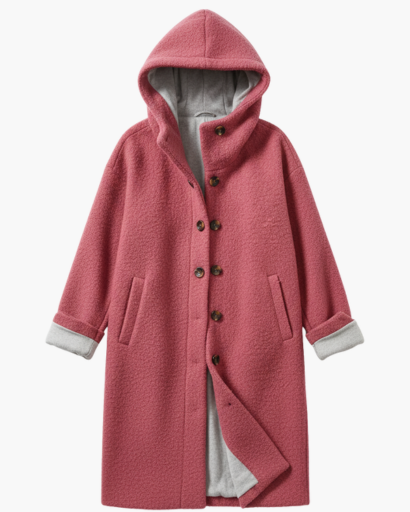 Manteau Femme en Laine Oversize avec Capuche – Élégance & Chaleur d’Hiver