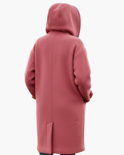 Manteau Femme en Laine Oversize avec Capuche – Élégance & Chaleur d’Hiver