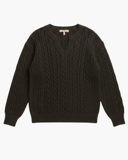 Pull Femme en Maille Torsadée à Coupe Décontractée