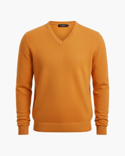 Pull à Col V pour Homme | Élégance Classique et Confort Quotidien