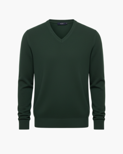 Pull à Col V pour Homme | Élégance Classique et Confort Quotidien