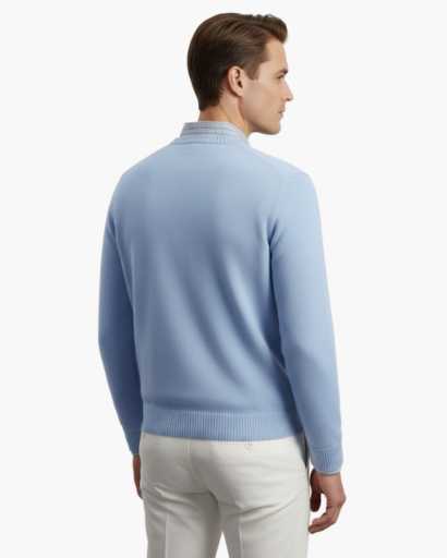Pull à Col V pour Homme | Élégance Classique et Confort Quotidien
