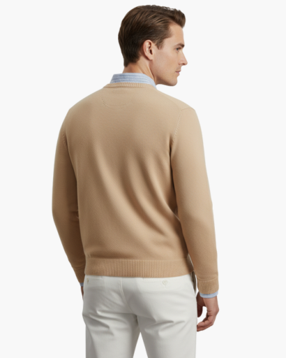 Pull à Col V pour Homme | Élégance Classique et Confort Quotidien