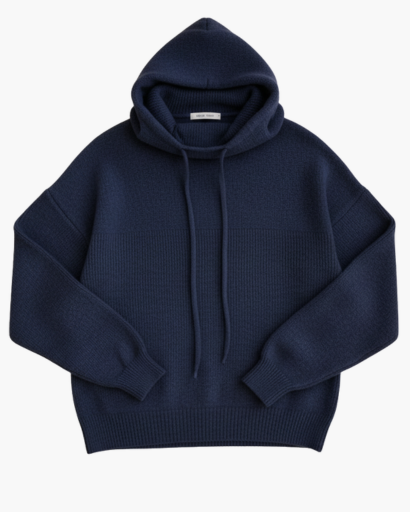 Pull à capuche pour femme en maille douce – Col montant confortable