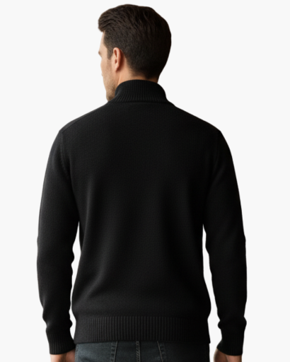 Pull en cachemire à col zippé – Style chic et décontracté