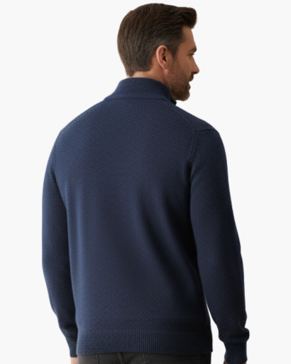 Pull en cachemire à col zippé – Style chic et décontracté