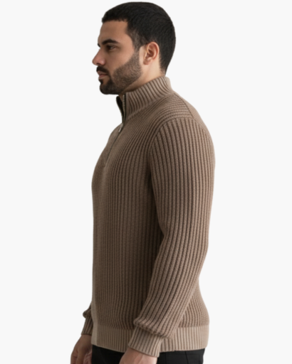 Pull à Col Zippé pour Homme | Élégance et Confort au Quotidien