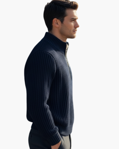 Pull à Col Zippé pour Homme | Élégance et Confort au Quotidien