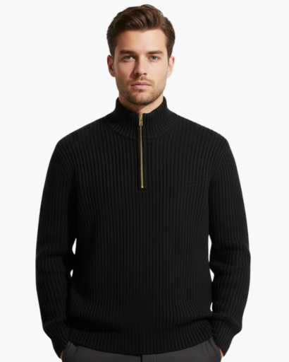 Pull à Col Zippé pour Homme | Élégance et Confort au Quotidien