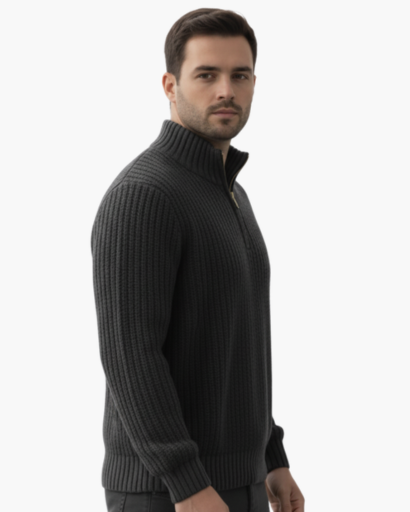 Pull à Col Zippé pour Homme | Élégance et Confort au Quotidien