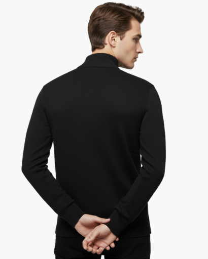 Pull Zippé Quart de Tour Homme – Classique & Confortable | Style Élégant Automne Hiver