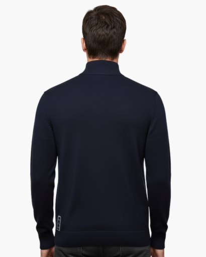 Pull Zippé Quart de Tour Homme – Classique & Confortable | Style Élégant Automne Hiver