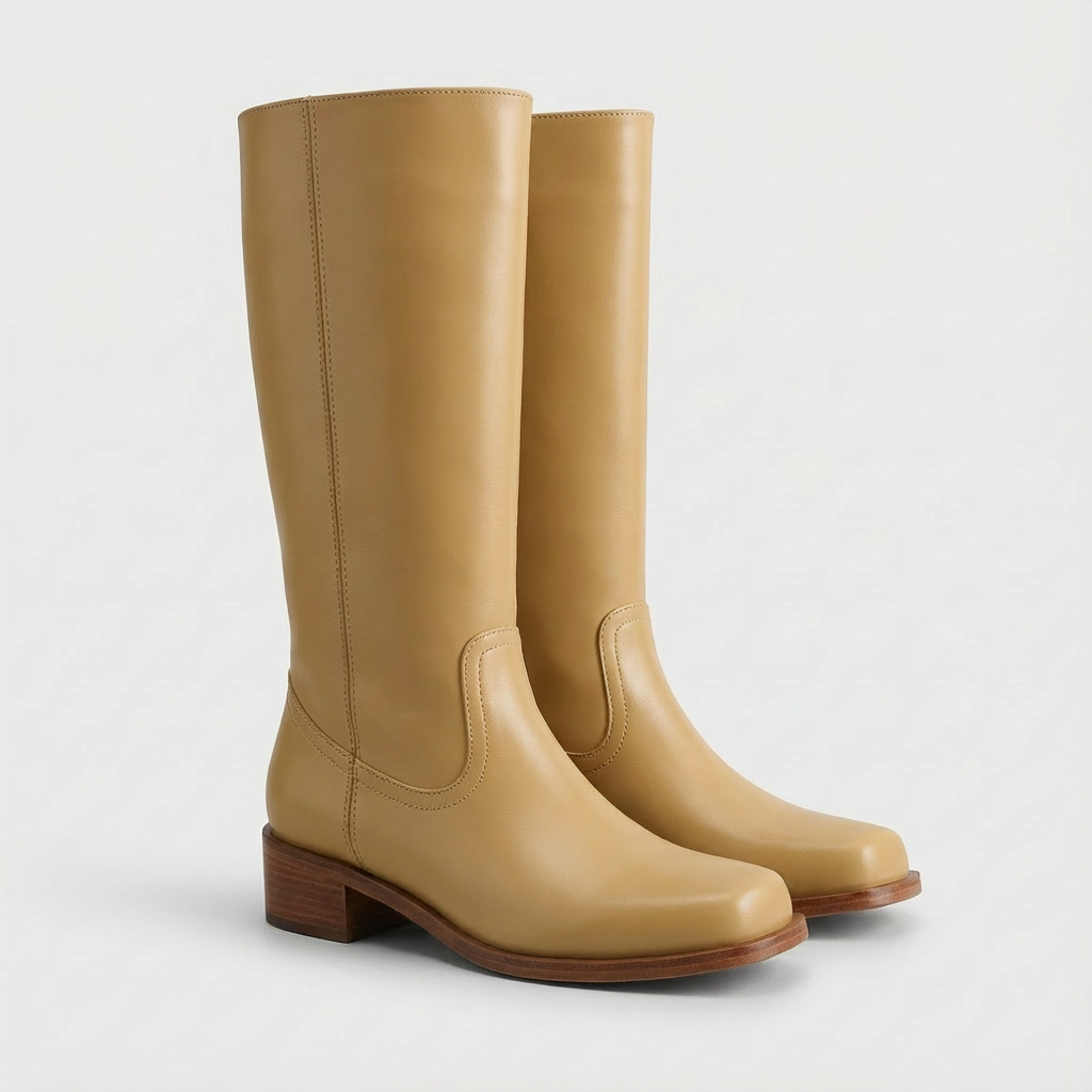 Bottes femme hautes Jaune