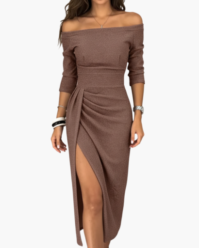 Robe Pailletée Femme Évasée – Glamour & Brillance | Soirée & Invitée Mariage Style Chic