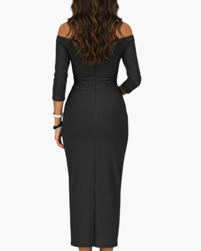 Robe Pailletée Femme Évasée – Glamour & Brillance | Soirée & Invitée Mariage Style Chic