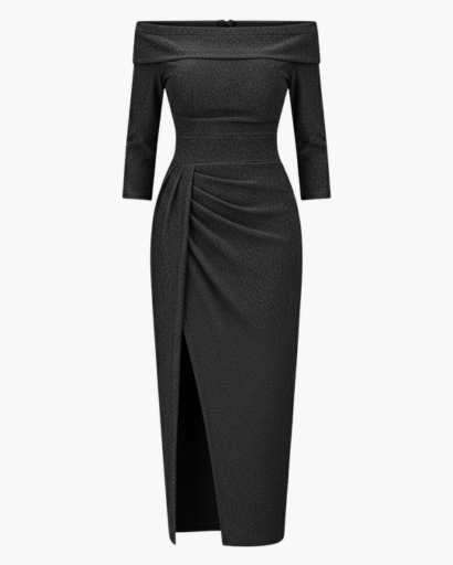 Robe Pailletée Femme Évasée – Glamour & Brillance | Soirée & Invitée Mariage Style Chic