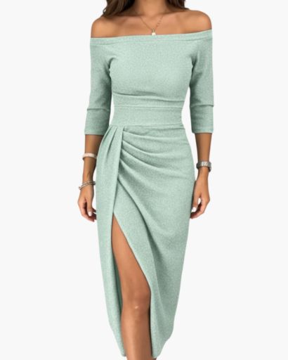 Robe Pailletée Femme Évasée – Glamour & Brillance | Soirée & Invitée Mariage Style Chic