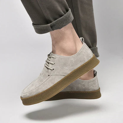 chaussures aspect daim homme, vue arrière
