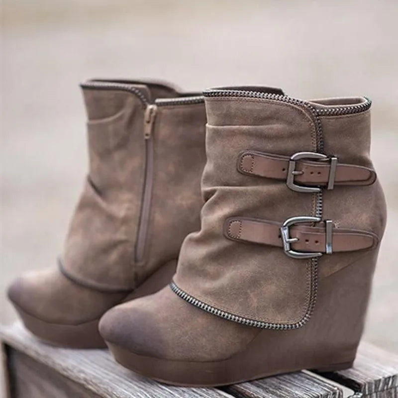 Bottines chunky à boucles, vue détaillée