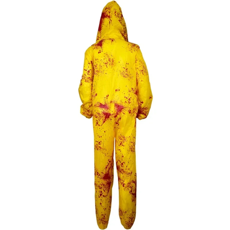 Costume hazmat vue de dos avec capuche