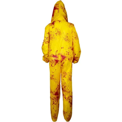 Costume hazmat vue de dos avec capuche