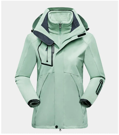 Veste 3-en-1 femme coloris vert