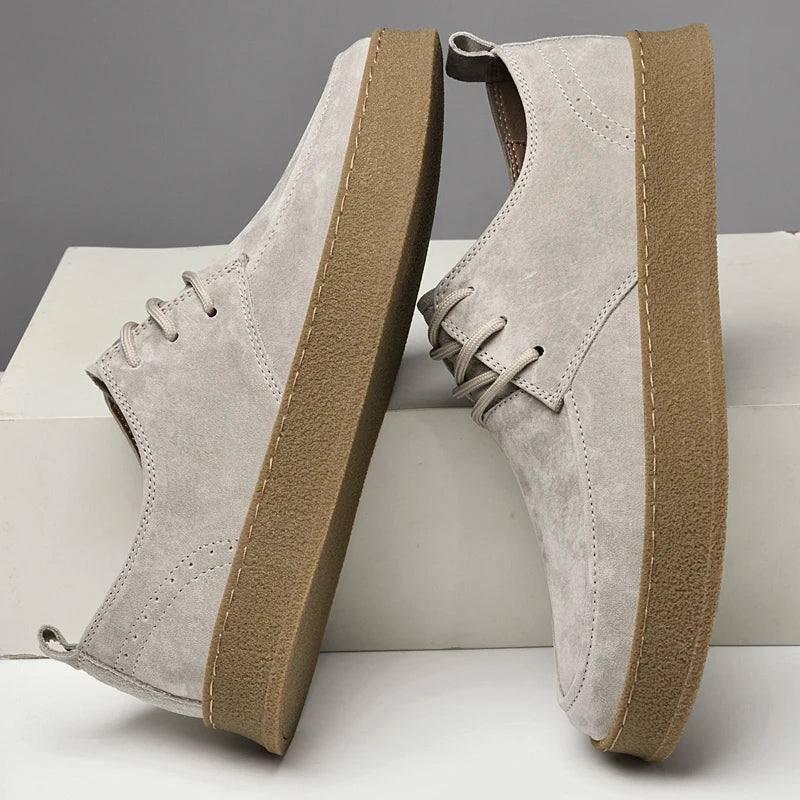 chaussures aspect daim homme, détail de la semelle