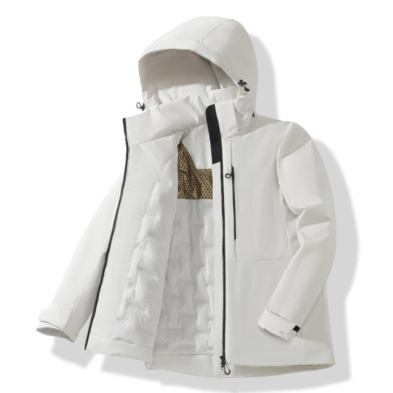 Veste polaire imperméable unisexe, coloris blanc