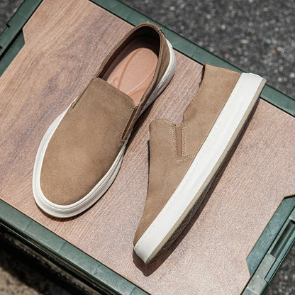 Mocassins slip-on homme Abricot