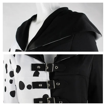 Détail des boucles et du col du costume dalmatien