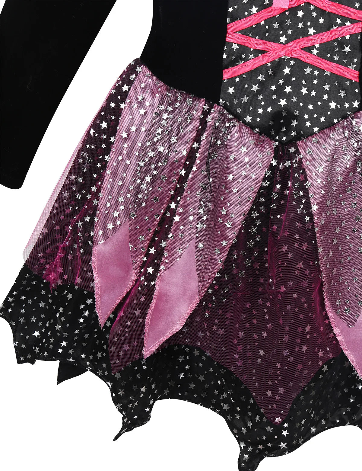 Ensemble complet de costume de sorcière pour fille, présentation générale