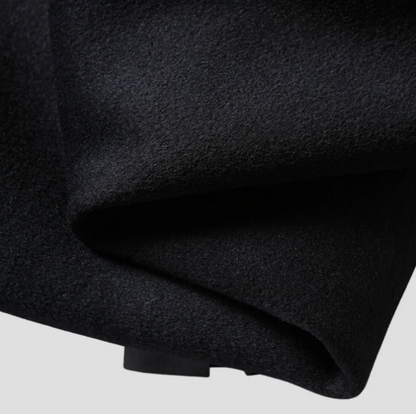 Manteau Homme en Laine avec Col Doux – Coupe Élégante & Isolation Chaude