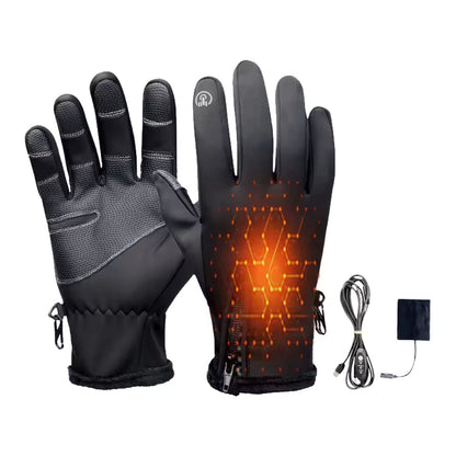 gants chauffants USB femme, vue de face