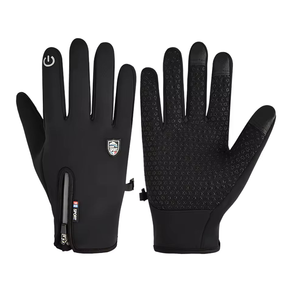 gants chauffants USB femme, vue de dos avec élément chauffant