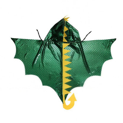 Cape dragon dinosaure à plat, vue des ailes et de la queue