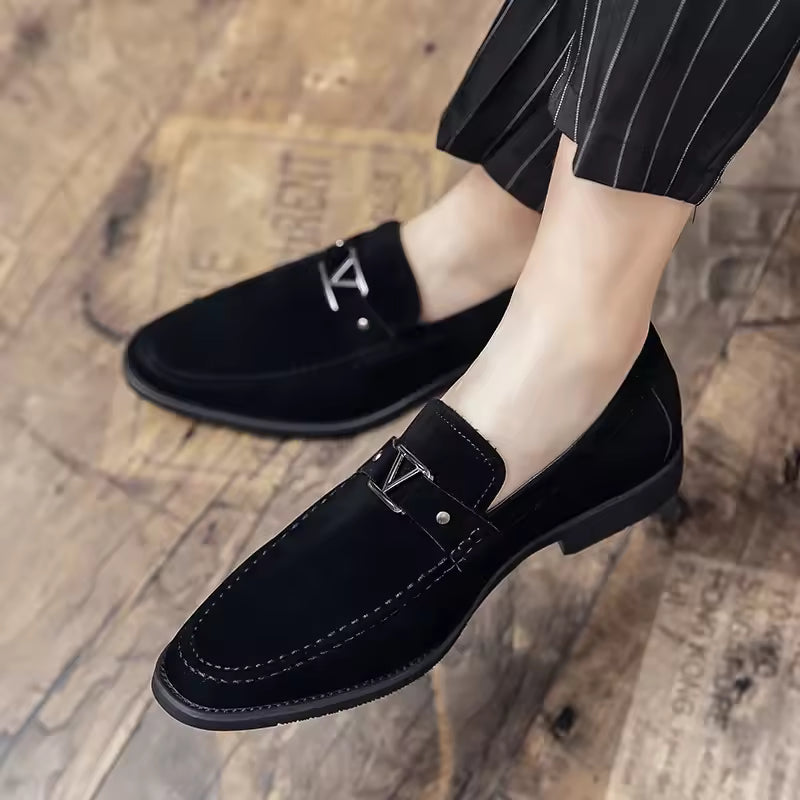 Mocassins homme à boucle noir