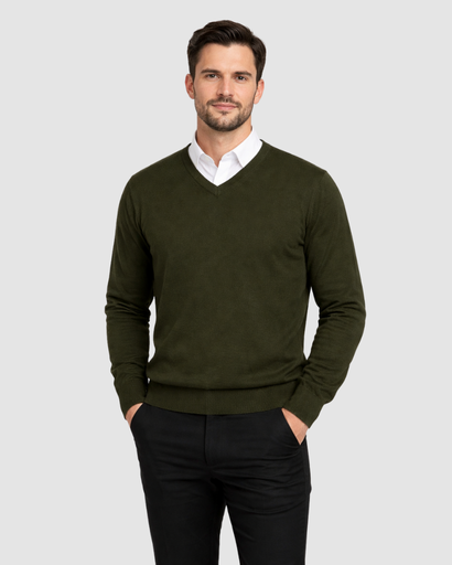 Pull Homme – Col V – Classique & Confortable