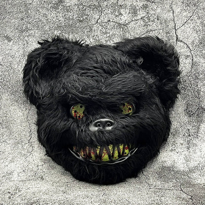 Masque fausse fourrure - version ours noir