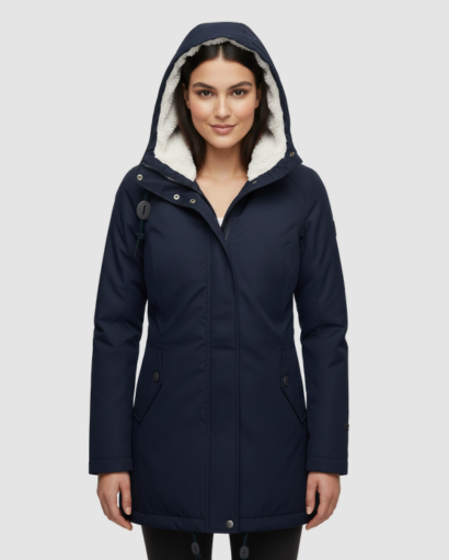 Manteau Hiver Femme Capuche Doublure Fleece Poches – Chaleur & Élégance | Style Automne Hiver