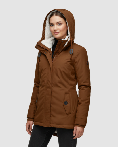 Manteau Hiver Femme Capuche Doublure Fleece – vue coloris alternatif