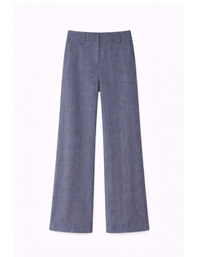 Ensemble femme veste zippée courte et pantalon droit taille haute