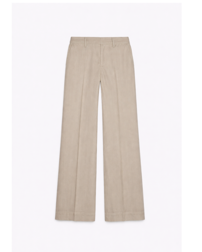 Ensemble femme veste zippée courte et pantalon droit taille haute