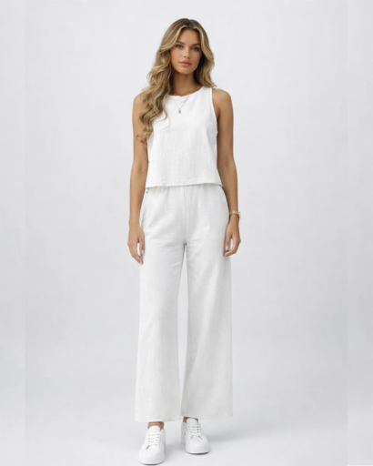 Ensemble Femme Débardeur et Pantalon Large