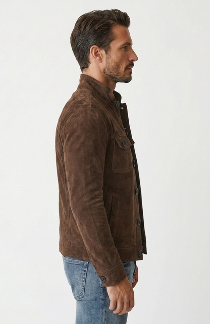 Veste Safari Homme – Daim Doux & Multi-Poches, Style Aventurier Chic – vue 8
