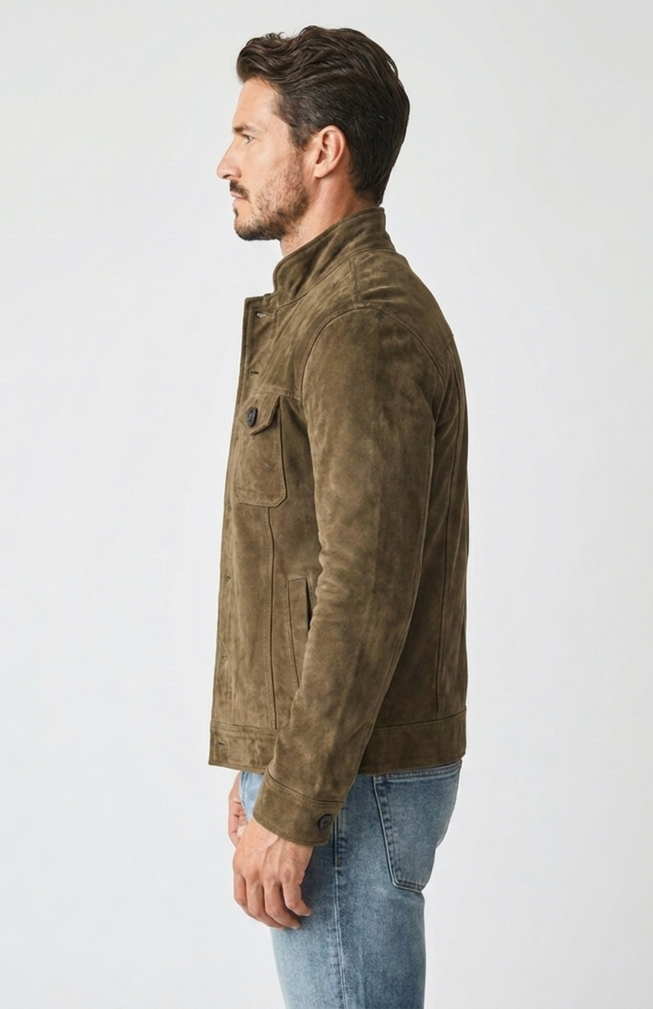 Veste Safari Homme – Daim Doux & Multi-Poches, Style Aventurier Chic – vue 6
