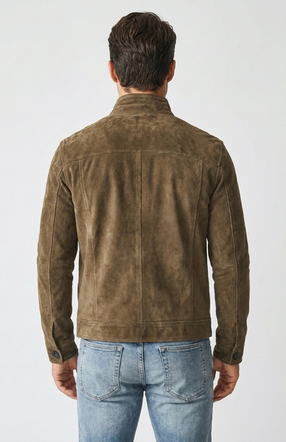 Veste Safari Homme – Daim Doux & Multi-Poches, Style Aventurier Chic – vue 10