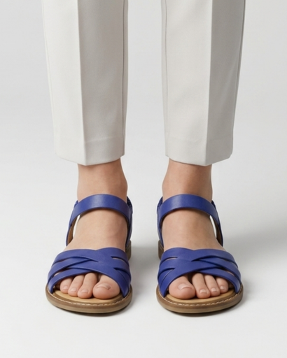 Sandales Orthopédiques femme à brides croisées – confort & maintien – vue 9