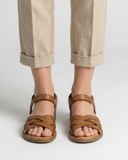 Sandales Orthopédiques femme à brides croisées – confort & maintien – vue 10