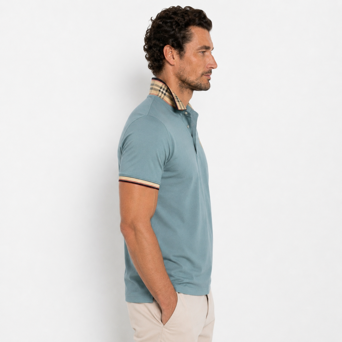 Top homme casual, vue de dos