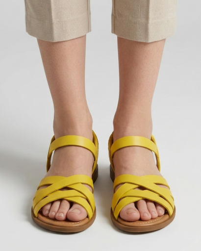 Sandales Orthopédiques femme à brides croisées – confort & maintien – vue 7